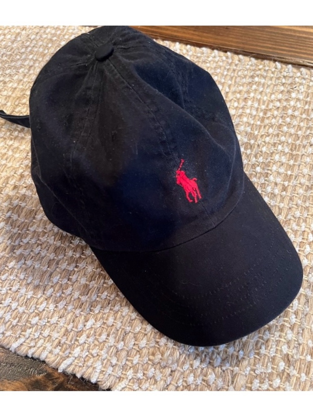 Polo Ralph Lauren baseball cap, black, one size, EUC